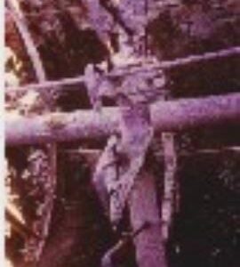 Boarhunt Mill, waterwheel derelict