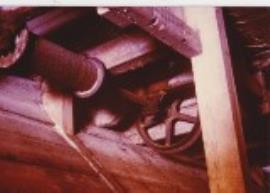 Boarhunt Mill, interior line shaft