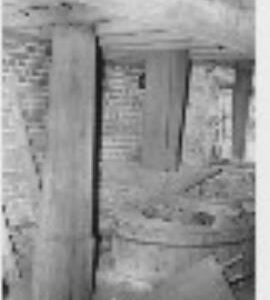 Highclere, Falkland Farm Mill, stones floor