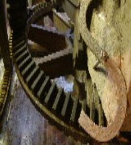 Milford, Efford Mill, pit wheel, wallower, spur wheel