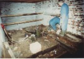 Shawford, Shawford Mill, HMG restoration, crown wheel of turbine