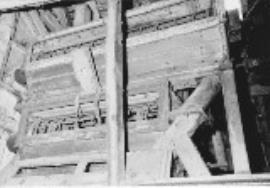 Sherfield on Loddon, Longbridge Mill, crown wheel and sack hoist shaft