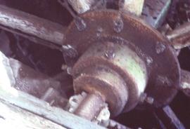 Bearstone Mill, Bearstone, Woore - hub of waterwheel