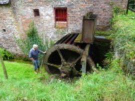 Watermill, Wrickton, Neenton - Tim Booth by waterwheel