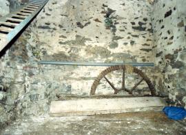 Interior of mill, Melin Bodwyr, Bryn Siencyn, Anglesey