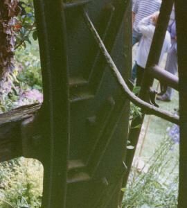 Aston Rogers Mill - Detail of waterwheel shroud