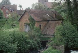 Saw mill, Bromfield - exterior of mill, photo taken looking northeast