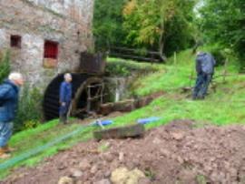 Watermill, Wrickton, Neenton - shaft being winched out