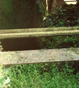 Evelith Mill, Shifnal - part of pentrough and wheel pit