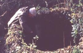 Hawkstone Mill, Weston-under-Redcastle - unidentified, evidently outside the mill, possibly a well or vat