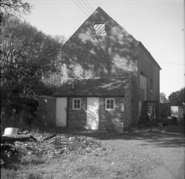 Leegomery Mill, Hadley and Leegomery - exterior view, showing fire damage