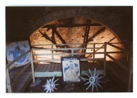 Leighton Mill, Leighton - the furnace blower waterwheel