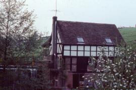 Priors Mill, Astley and Dunley - mill seen from south, with weir