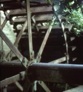 Rindleford Mill, Rindleford, Worfield - the waterwheel