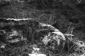 Ashford Mill, Claverley - north stones and hole for wheel shaft