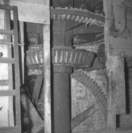 Chadwell Mill, Chadwell, Sheriffhales - pit wheel, wallower and lower crown wheel