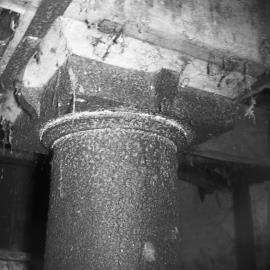 Chadwell Mill, Chadwell, Sheriffhales - fixing of great spur wheel (beneath)