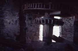 Stockton Mill, Stockton, Chirbury with Brompton - wallower (wooden) and great spur wheel