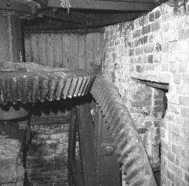 Townsend Mill, Bromsgrove - pit wheel, wallower and great spur wheel