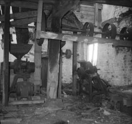 Townsend Mill, Bromsgrove - electric motor, modern machines and shafting, on stone floor