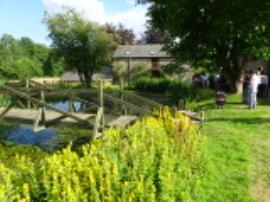 Watermill, Whitcot - head side of mill, with pond