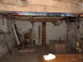 Watermill, Whitcot - on the stone floor