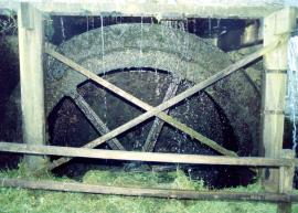 Water wheel made larger in diameter, Melin Howel, Llandeusant, Anglesey