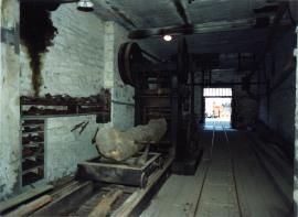 Reciprocal saw, Slate Works Museum,  Llanberis, Caernarvonshire