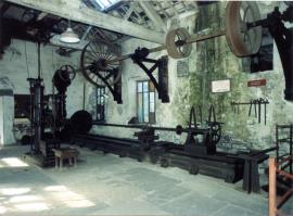 Lathe, Slate Works Museum,  Llanberis, Caernarvonshire