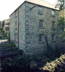 Mill from road bridge, Penmachno Woollen Mill, Penmachno, Caernarvonshire