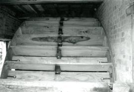 "Wellesbourne Watermill wheel on completion of major rebuild"