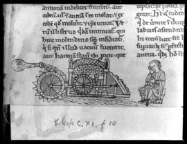 Part of manuscript showing early water mill