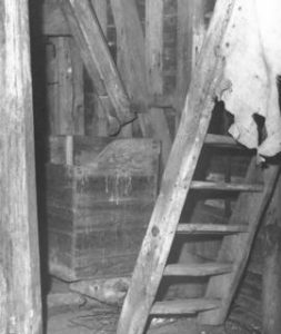 Meal bin and steps, Mill Green Mill, Ingatestone